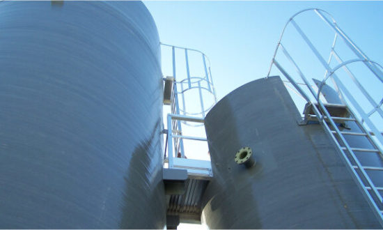 Photo de silo de traitement des effluents Corelec