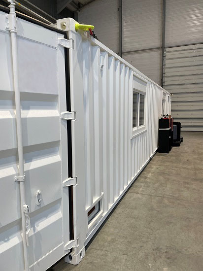 Vue extérieur du container