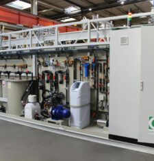 Installation CORELEC pour le traitement de l'aluminium